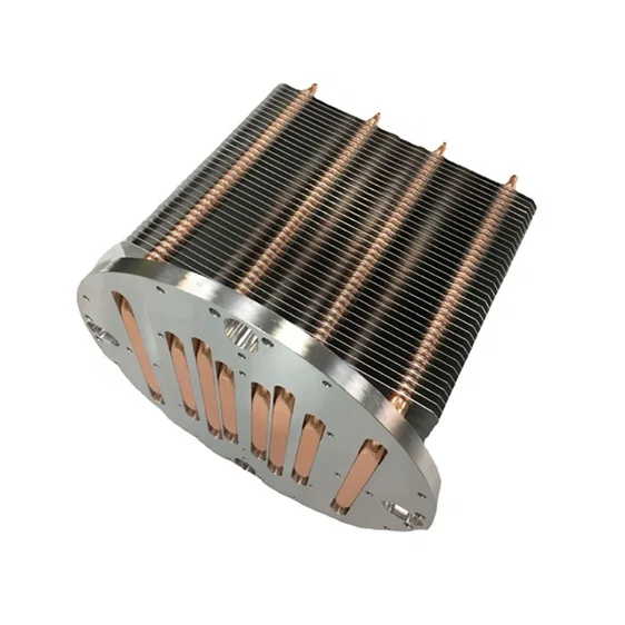 300W Round LED Lighting Heatsink with Heatpipes