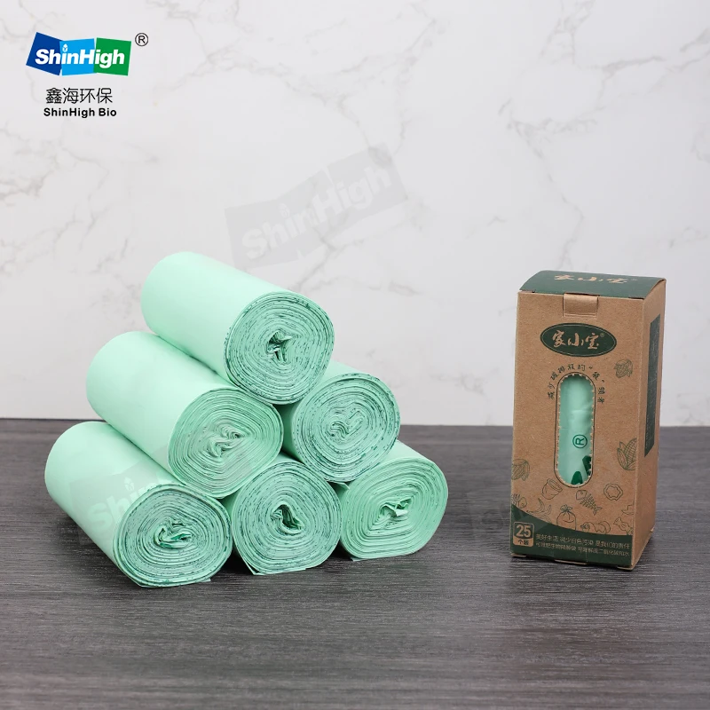 Manufacturer wholesale Biodegradable plastic carrier bags PLA trash garbage bag