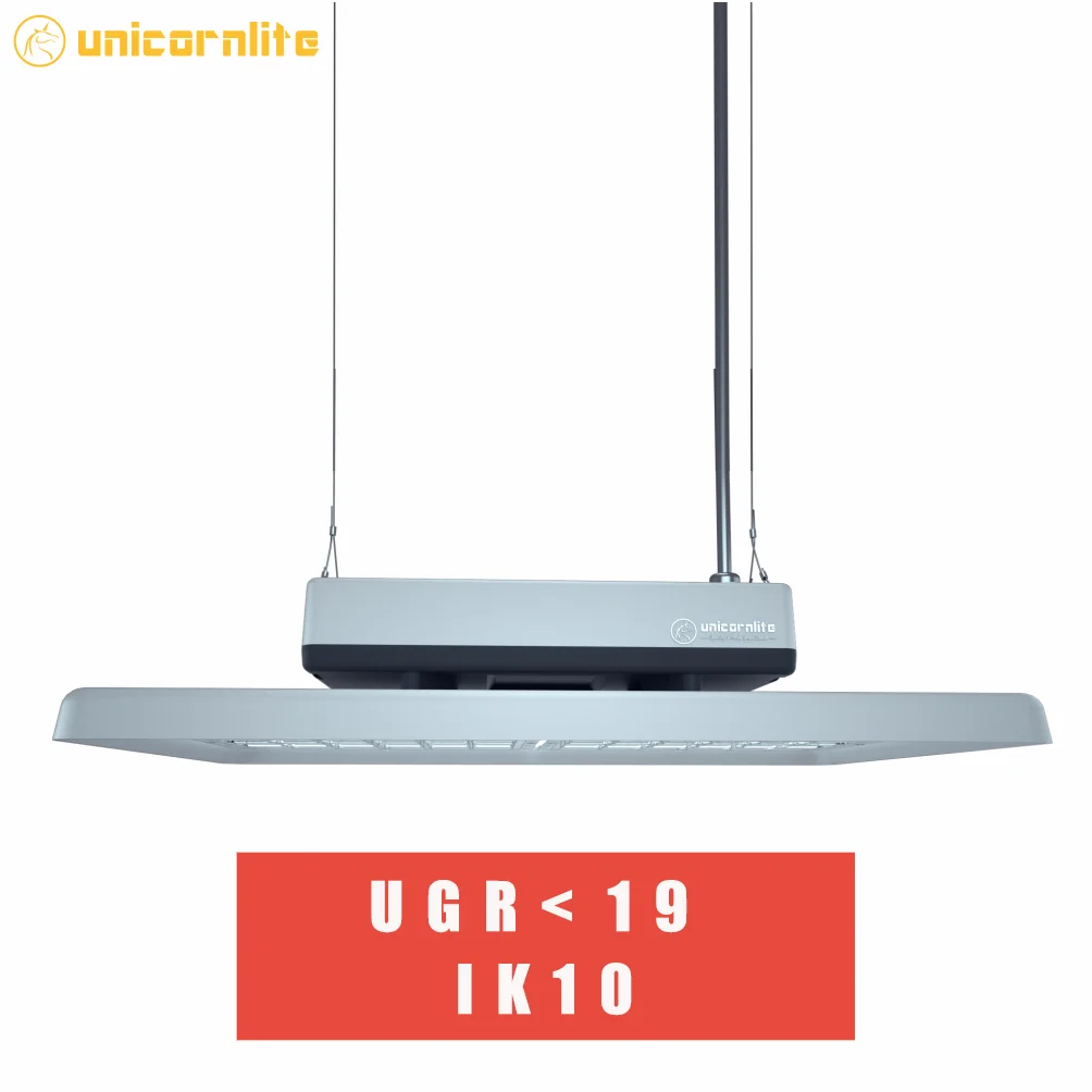 Европейский запас IP65 Светодиодный светильник для высоких промышленных помещений UGR 19 светодиодный светильник 200 Вт для автомобильной мастерской стадиона