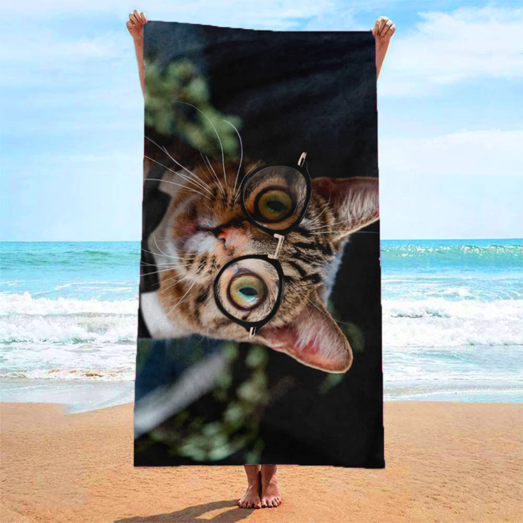 High Quality Microfiber Suede Beach Towel Adults Customizable Soft Cotton Bath Swim Quick Dry Sand Proof Novelty Pool Summer