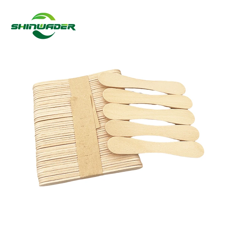Chinese domestic wholesale wooden  character disposable eco friendly safety custom ice cream sticks