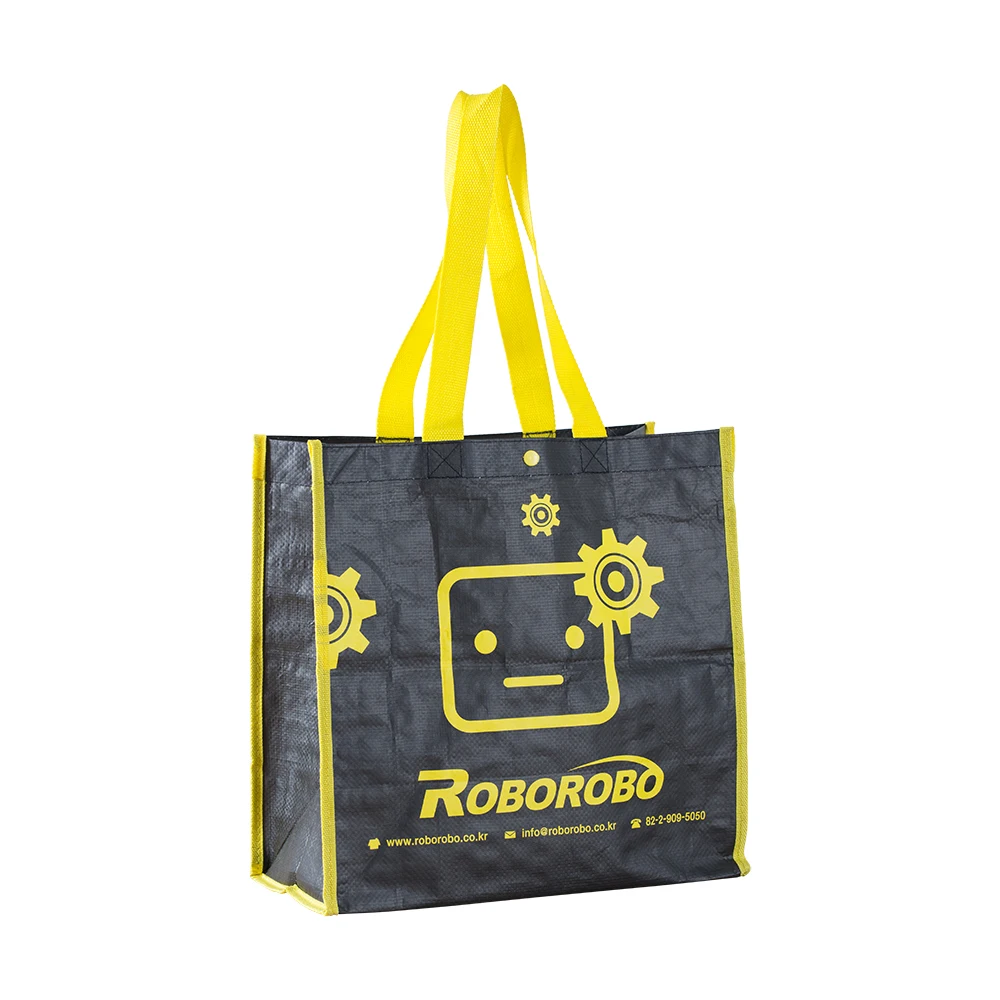 OEM Сделанные на заказ ламинированные pp Тканые складные полиэфирные многоразовые сумки для покупок