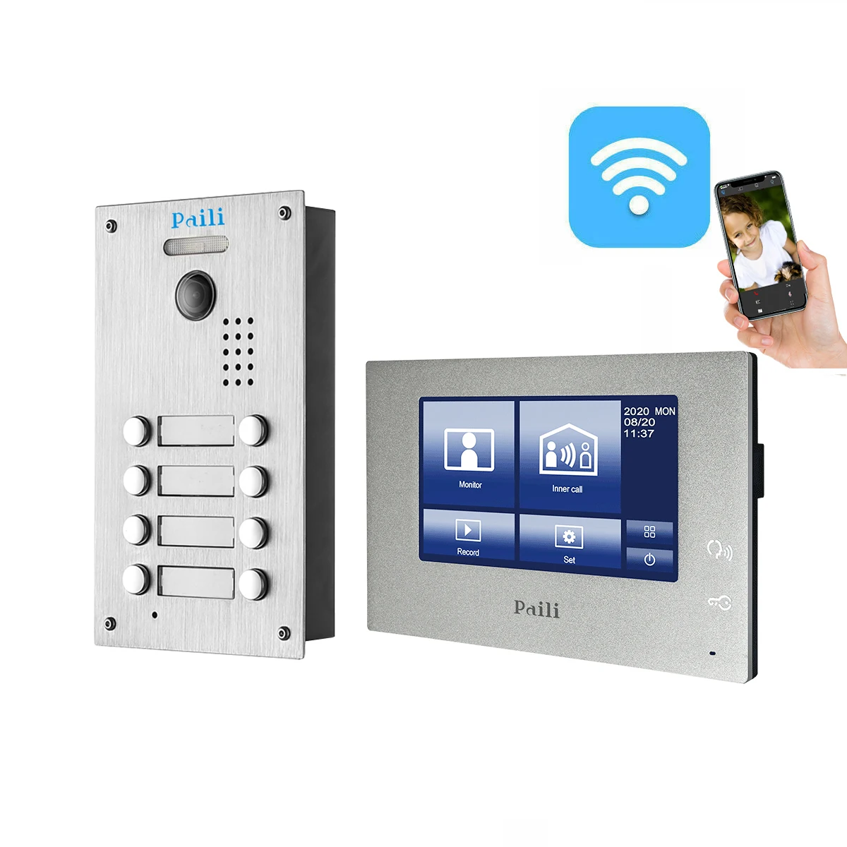 Video door phone video intercom system 2 wired smart home doorbell camera waterproof night vision gate intercom villa