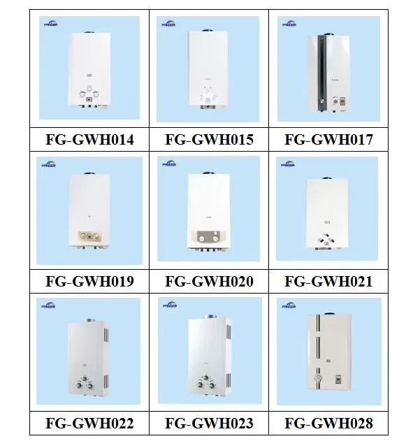 Fanger Brand Hot Sale Tankless Water Heater Gas Outdoor 6L to 8L 10L 12L 16L 18L 20L geyser instant bath gas water heater