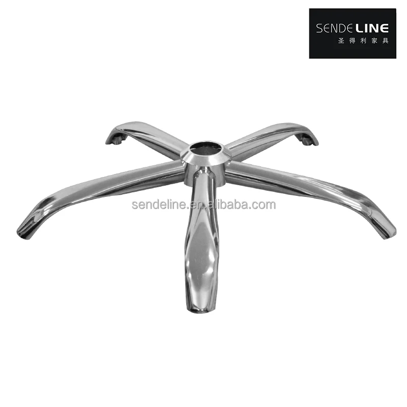 Hot-selling office chair metal accessories, chrome-plated five-star footrest, swivel chair base