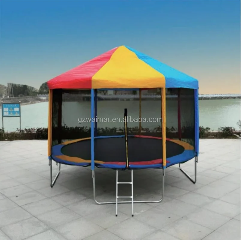 Child Outdoor Trampolines Sales Manufacturers Kids With Enclosures 10ft Jumping Children Trampoline