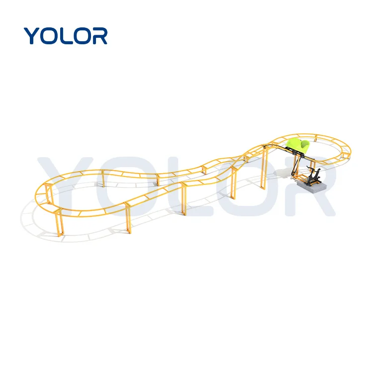 Mini carnival rides parents powered kid small riding roller coaster theme park unpower roller coaster for sale