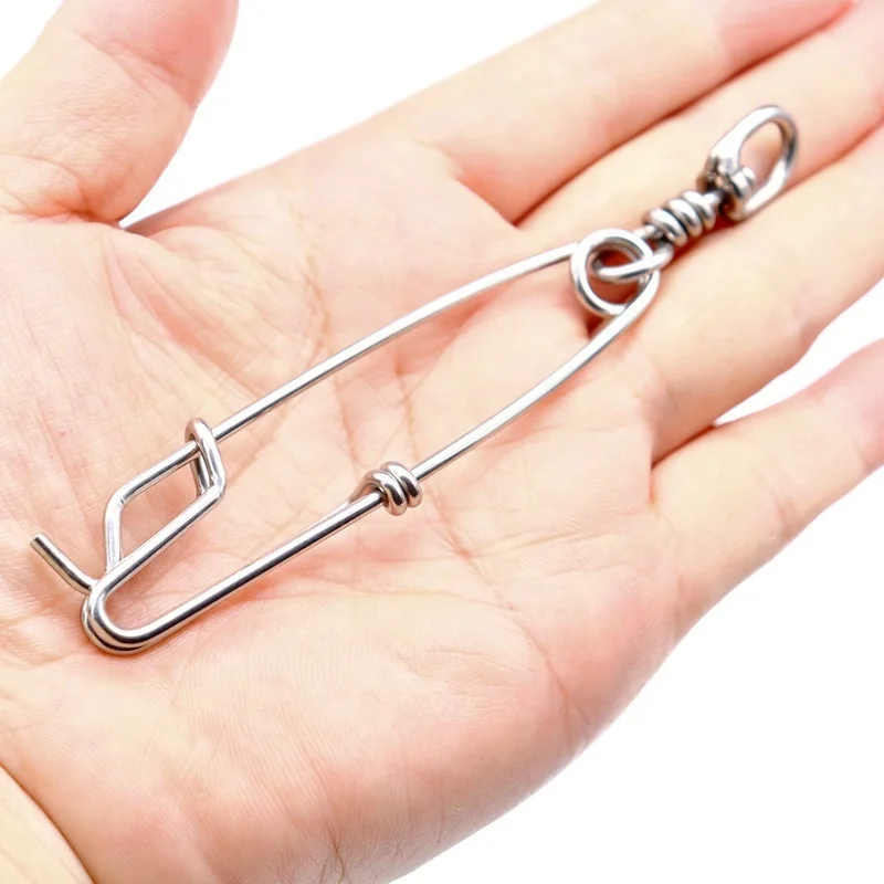 Long line clips A-type snap powerful stainless steel connector eye-opening clips Fishing Swivel Tuna Clip tuna shark Snap