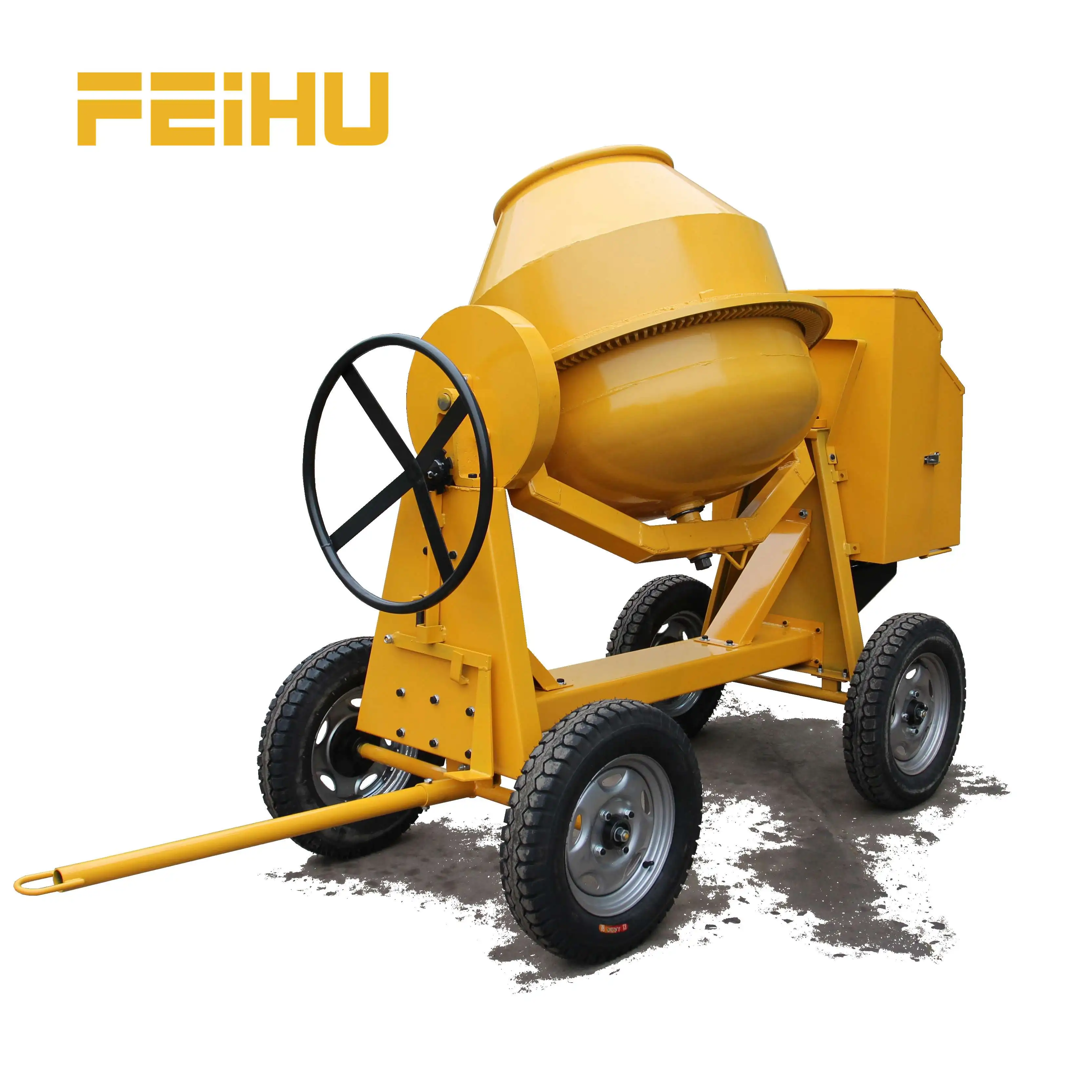 Portable Concrete Mixer Machine Mini Small Diesel Gasoline Mobile Concrete Mixer