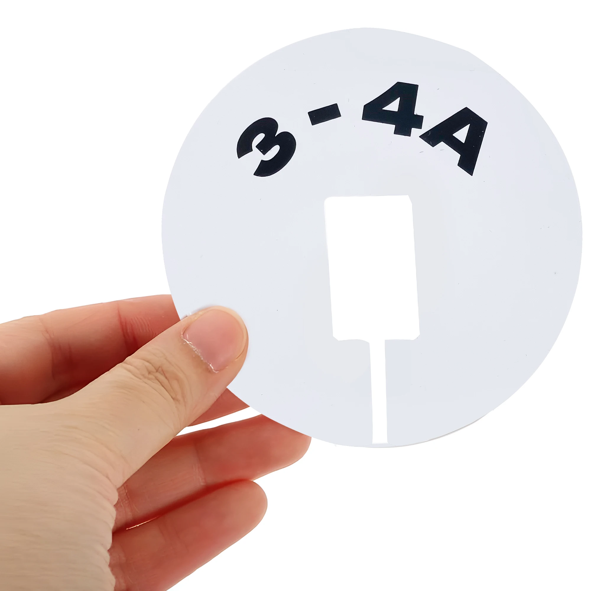 Factory Wholesale Round Color Plastic Hanger Tags Clothing Rack Dividers