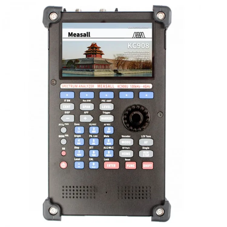 KC908U 100KHz-4GHz Real-time Handheld Signal Generator Receiver Monitoring Spectrum Analyzer