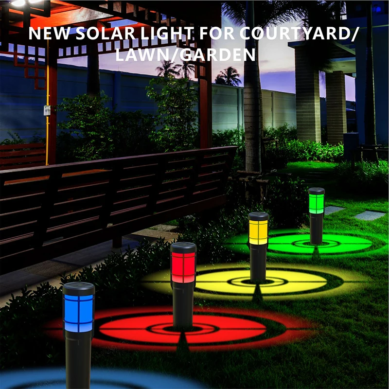 RGB warm white 3000K solar garden light decor outdoor led solar garden light for park