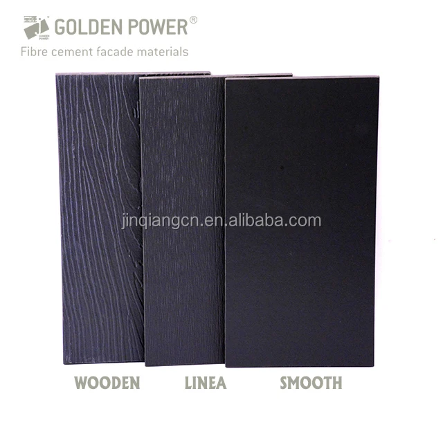 Eco-friendly Fiber Wall Panel Non-Asbestos direct sales wood grain cement fiber board Sidings