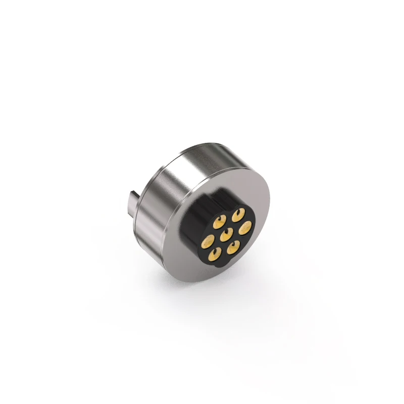 High Precision current 7 Pin  round Magnetic Pogo Pin  Connector