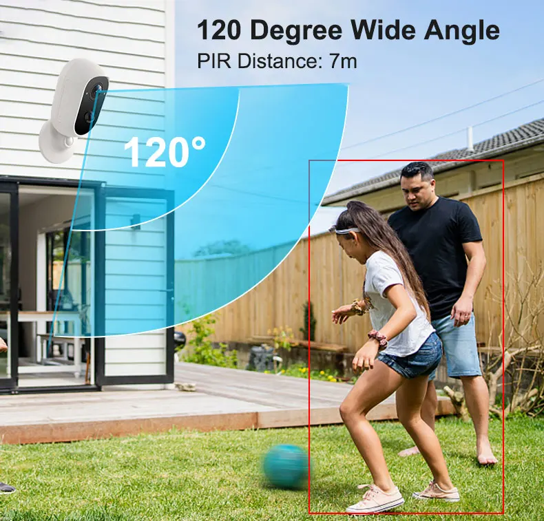 100% Wireless Battery Wifi Security Camera 1080P Home Baby Camera Monitor