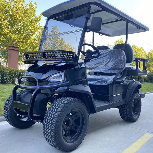 48 volt vintage 4 wheel drive lifted gulf cart 4 seater electric buggy Push golf car