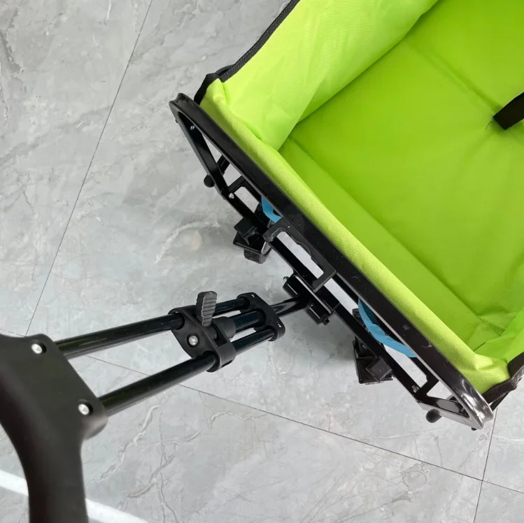 Custom camping folding wagon cart outdoor portable shopping picnic trolley multi-functional folding cart