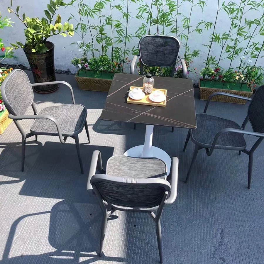 Best selling outdoor balcony furniture terrace relax coffee rattan table and chair set