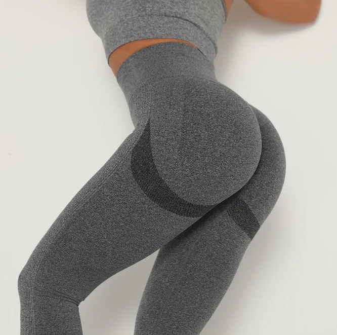 Europe and the United States seamless yoga clothes buttocks moisture wicking yoga pants sports fitness pants sexy buttocks leggi