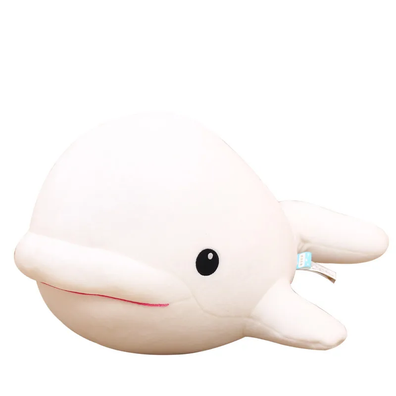 Make Your Own Plush Toy for Kids Custom Cute pet soft beluga plush toy foam particle dolphin  doll creative gift for girls