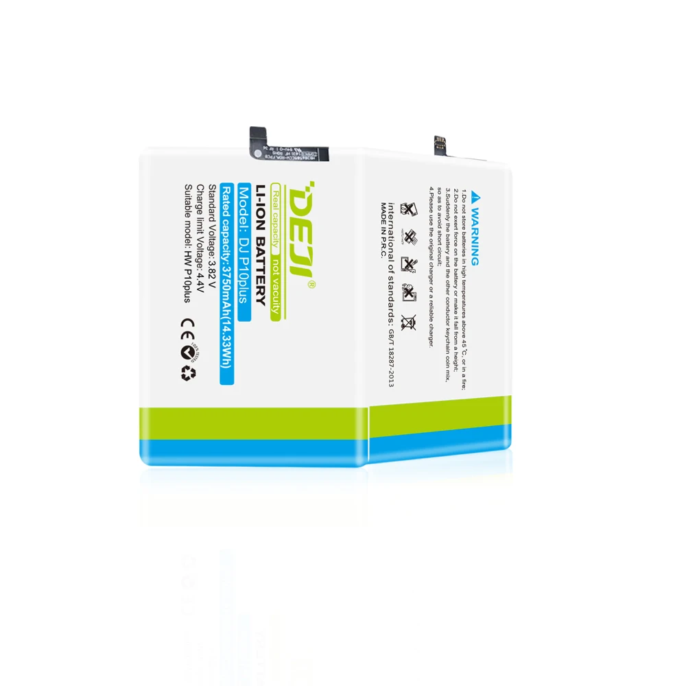 DEJI battery for huawei hb386589cw p10 plus smartphone battery for huawei phone battery