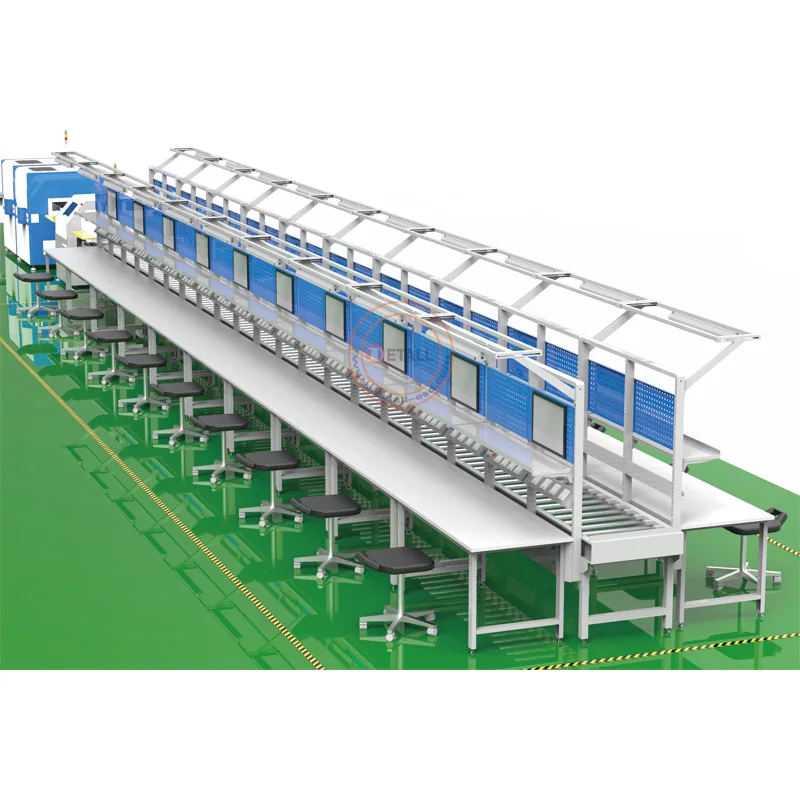 Detall Conveyer Belt Assembly sorting Line system for Workshop