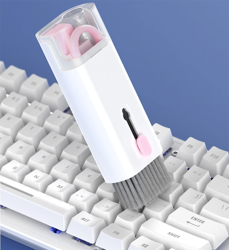 Wholesale Factory Multifunctional 7 in 1 Keyboard Cleaning Brush for Earbuds Headphone