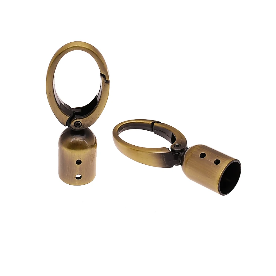 Creative Cord End Cap Beads Snap Hook For Tassel Jewelry Making Bag Strap DIY Accessories Finding