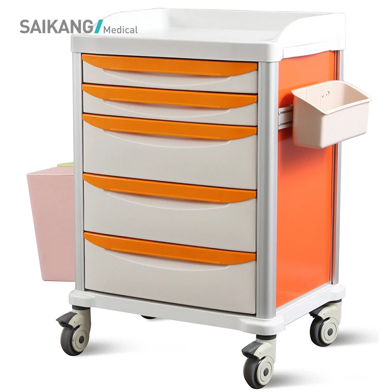  SK-MT650 Saikang новый дизайн модная тележка для лекарств из АБС-пластика с
