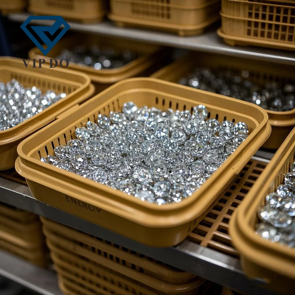 Оптовая продажа 3 0-4 0 мм Круглый Блестящий огранка превосходная Алмазная деф VVS1 прозрачность лабораторный лак Выращенный HPHT бриллиант