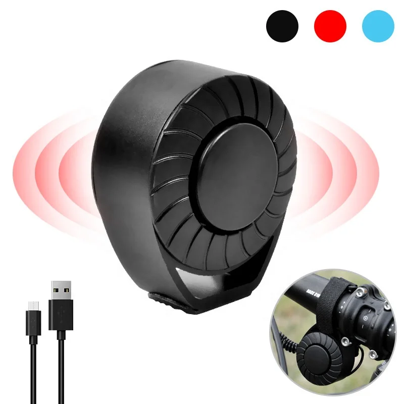  120dB MTB руль кольцо 5 режимов сильный громкий велосипед Электронный колокол USB перезаряжаемые электрический
