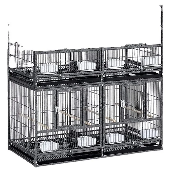 Three layer large group birdcage six grid parrot cage  breeding  large Xuan Feng monk pairing Cage isolation cage