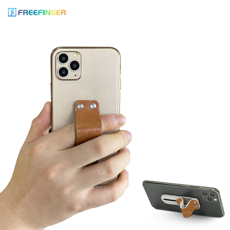 Universal Soft Durable Stainless Steel Material Handheld Finger Strap Loop Holder Phone