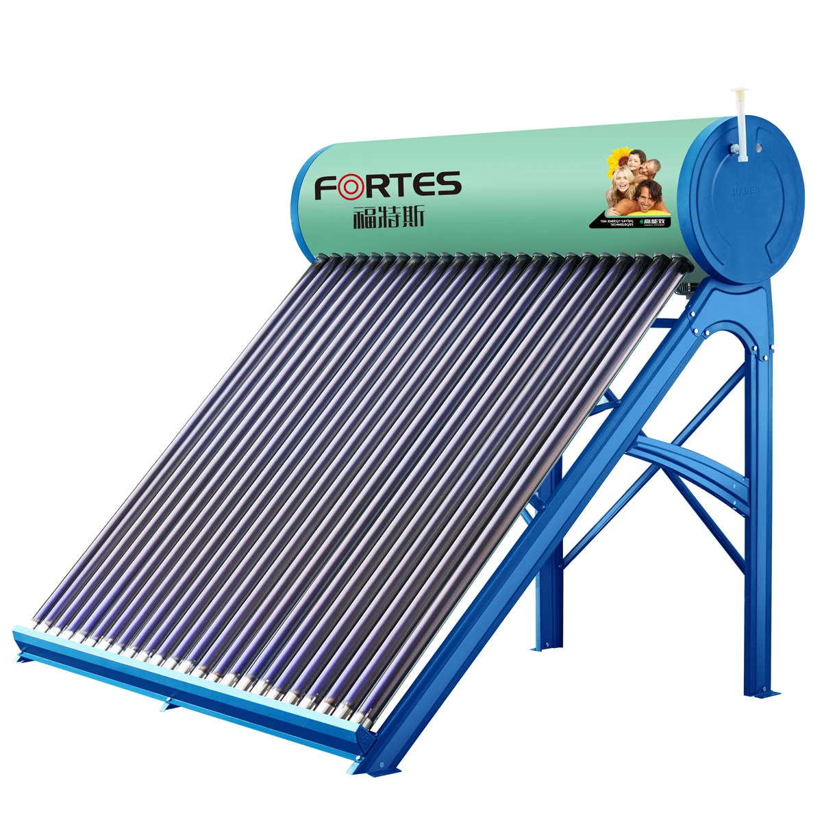 Fortes pressure solar heating system 80L 160L 240L 300L 360L 400L solar hot water heater for home