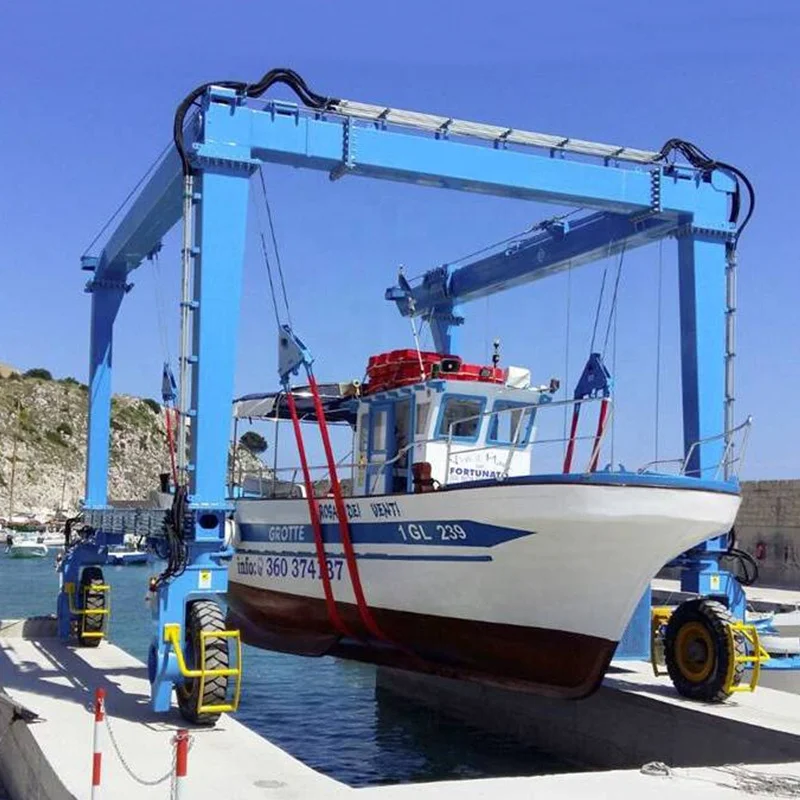 200 ton mobile boat hoist lift boat marine travel lift gantry crane machinery