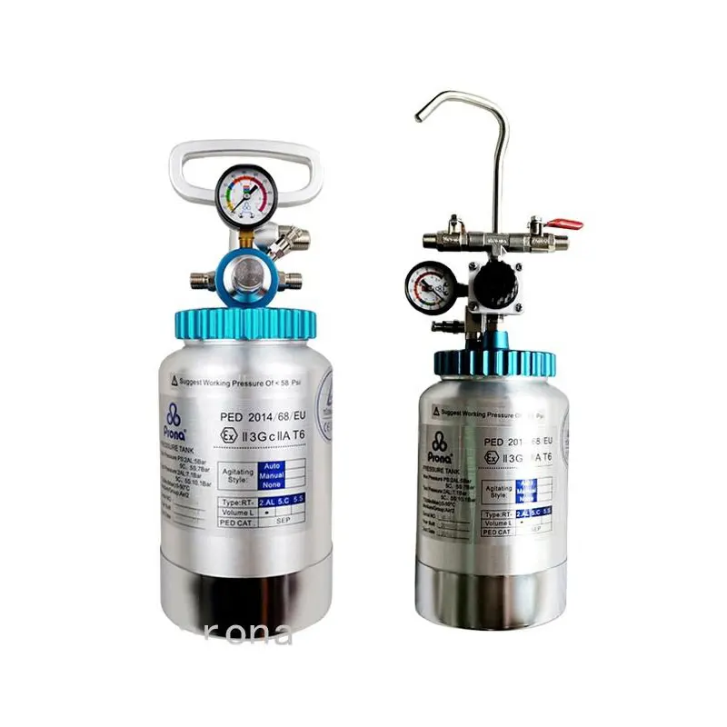 Taiwan Prona RT-2E Pressure Tank 2 Liter Capacity RC-2E Paint Barrel Aluminum Material