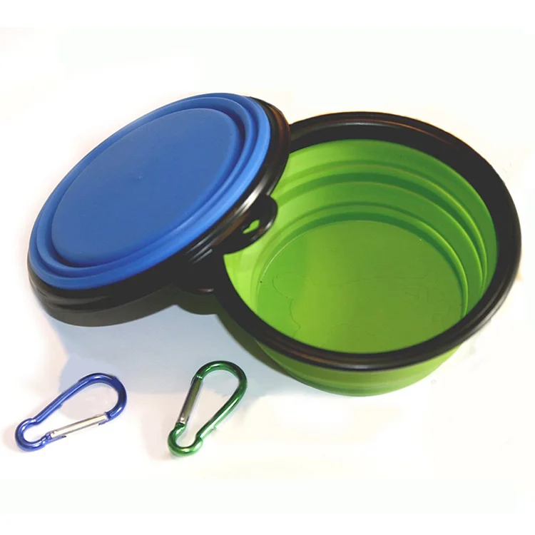 
Food Grade Portable Collapsible Dog Bowl Dog Slow Feeder Bowl Silicone Pet Bowl 