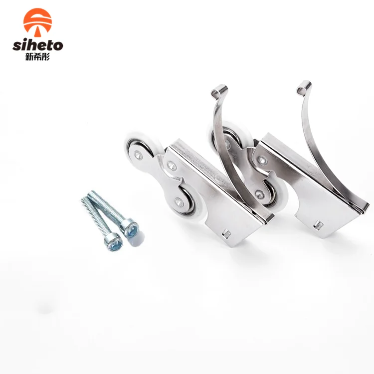 China Supplier Plastic Cabinet POM Sliding Wheels Closet Heavy Duty Sliding Door Rollers