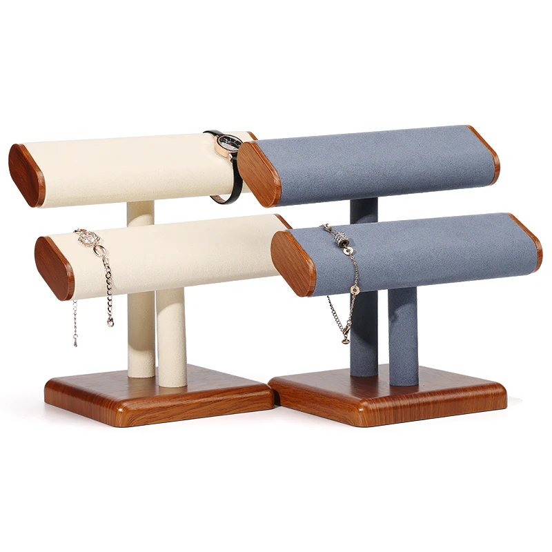 Jinsky Necklace Organizer Jewelry Display Stand Jewelry Organizer T-Bar Headband Holder for Chains, Bracelets, Earring Showcase