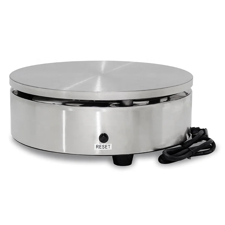 New Arrival Single Round Head 40CM Table Top Commercial Electric Crepe Machine for France