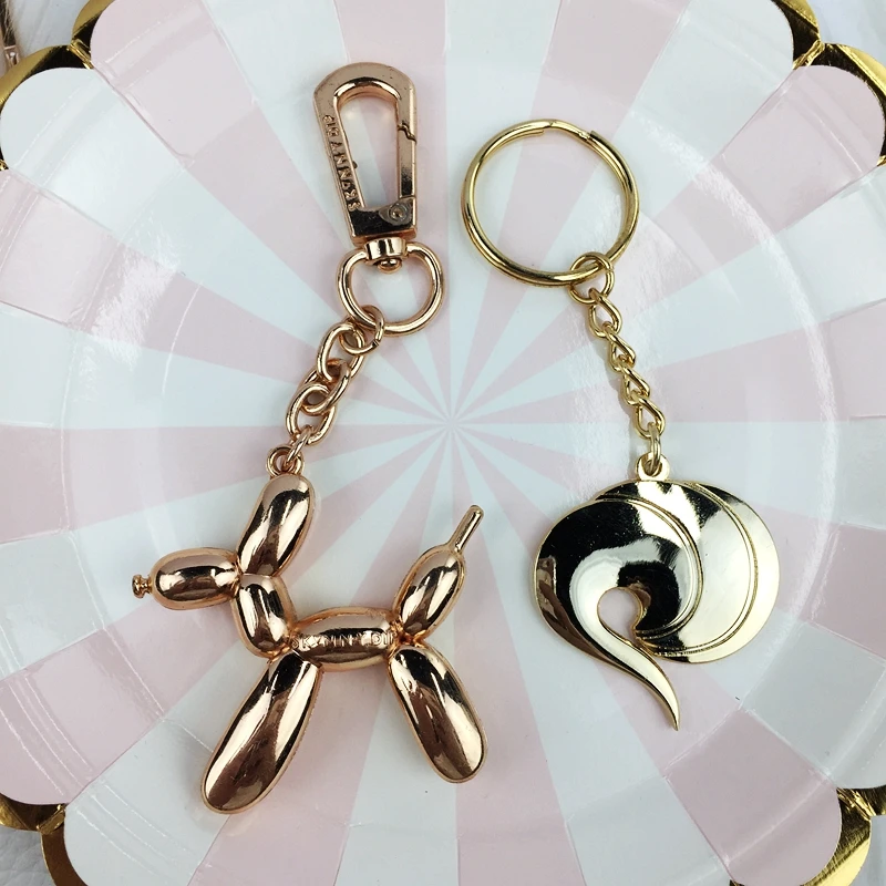 Custom shaped metal nickel plated enamel glitter colorful filled kawaii horse unicorn keychain