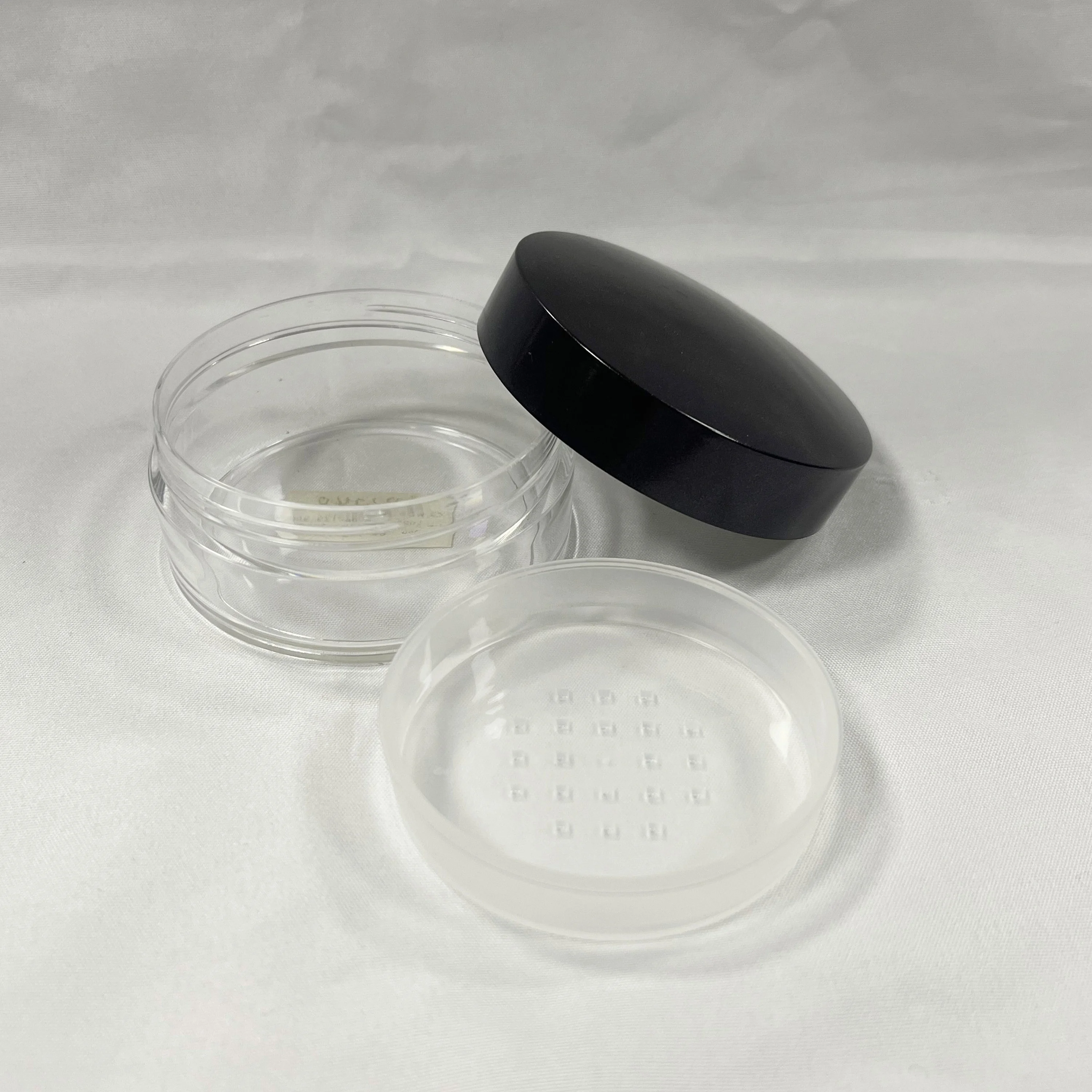 Custom Cosmetic Packaging Loose Powder Jar Plastic Empty Loose Powder Jar Container With Sifter