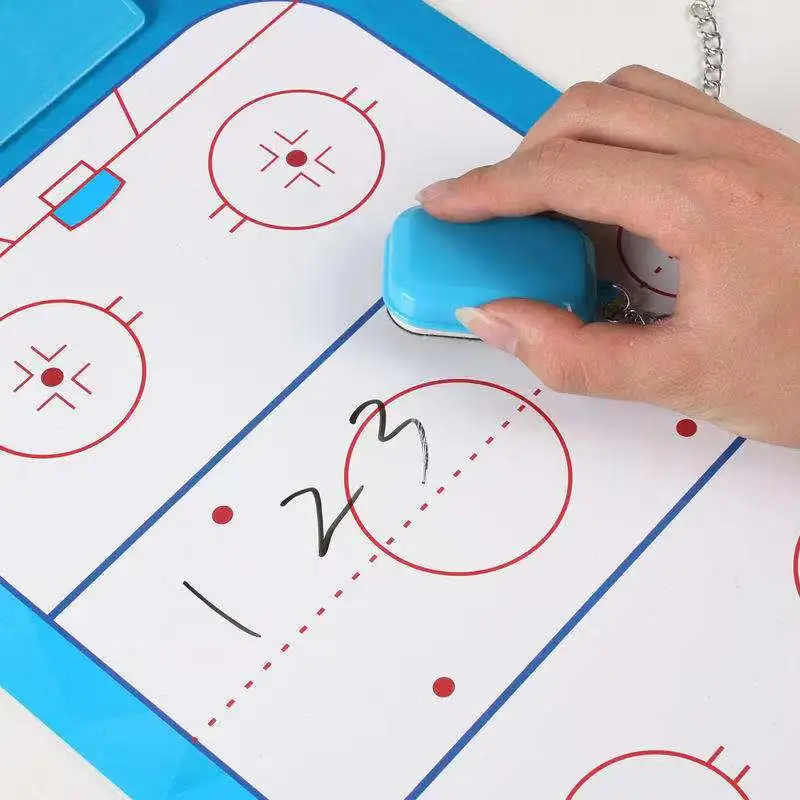 High-quality Tactical Analysis Pocket Hockey Coach Board Magnetic Indoor Field Coaching Hockey Board