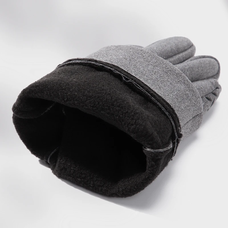 Custom outdoor waterproof non-slip driving warm hand man touch screen thermal winter gloves