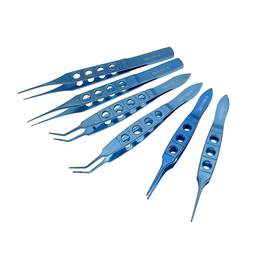 Titanium Ophthalmic Toothed Forceps Ophthalmic micro tweezers Eyelid forceps Surgical instruments