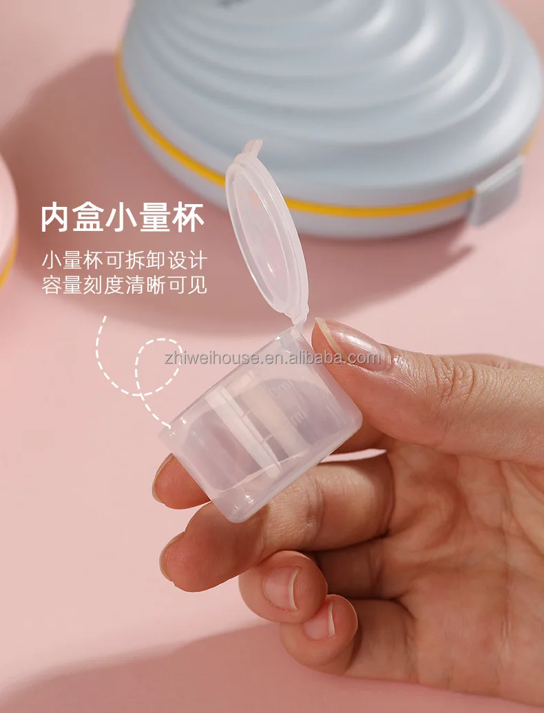 small cup mini plastic pill box storage case push button pill box am pm 6 compartment