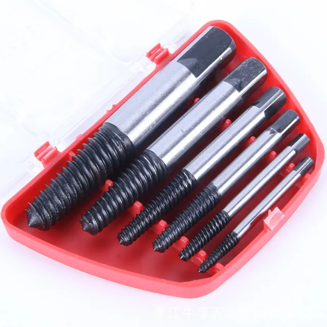 8pcs Screw Extractor Drill Bit Guide Set Ideal for Damaged Broken Screw and Bolt Removal Easy Out Set for Pipe and Tube Repair
