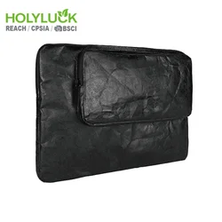 Customized 14 inch waterproof tote bag zipper dupont tyvek paper laptop travel bag with sleeve