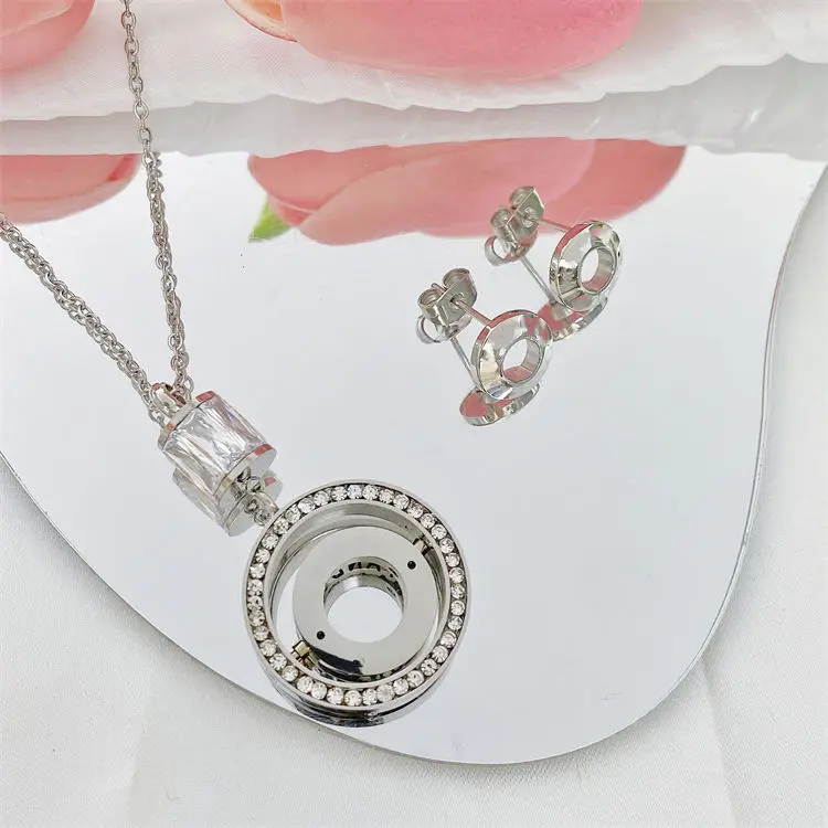 gold plated Jewelry Set wholesale stainless steel jewelry sets Stock
