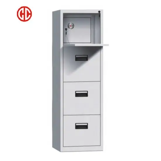 Безопасный замок стальной шкаф для хранения документов легкий KD-конструкция ржавчина 4 ящика вертикальный